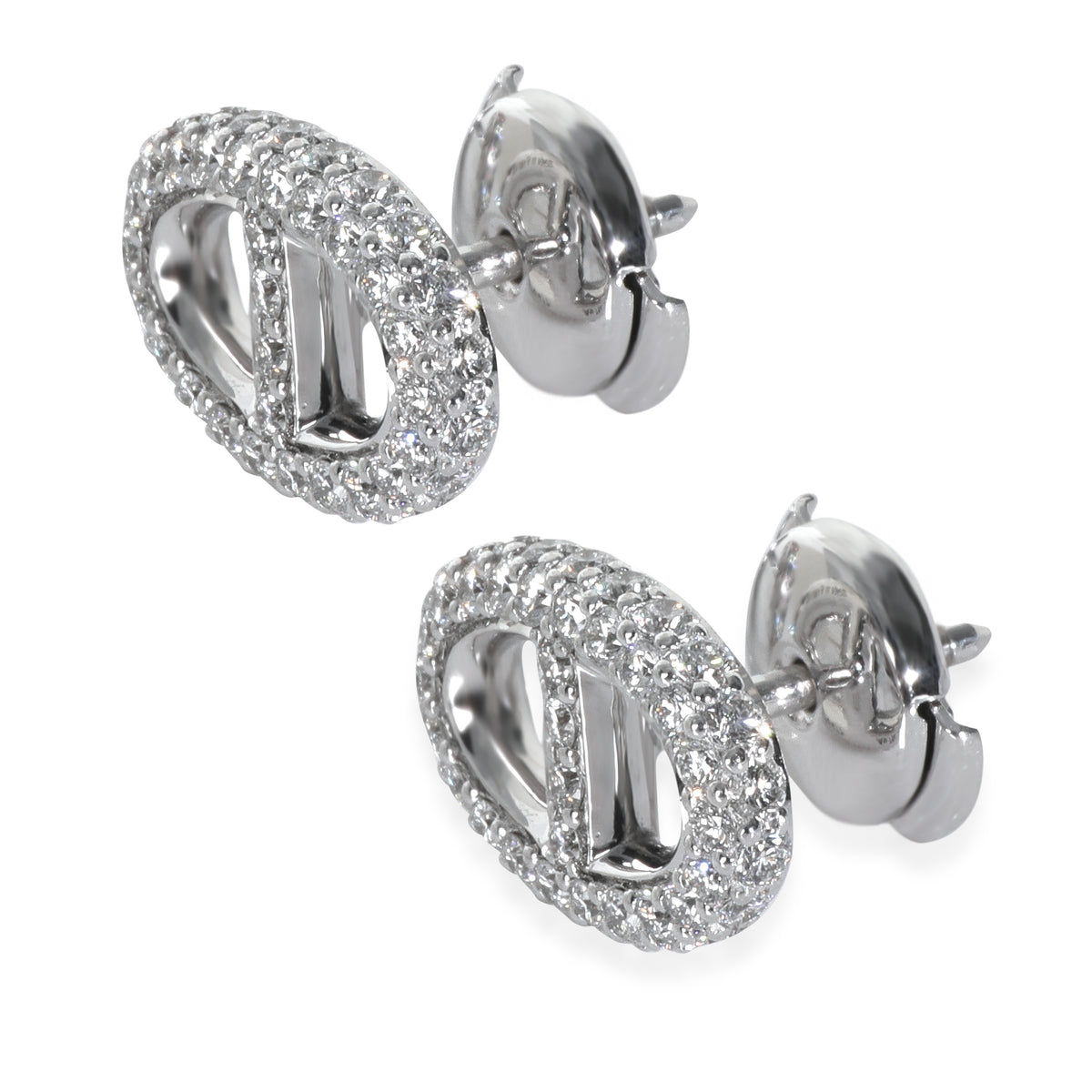 White Gold Diamond Farandole Earrings