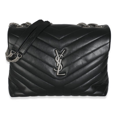 Black Matelasse Calfskin Medium Loulou