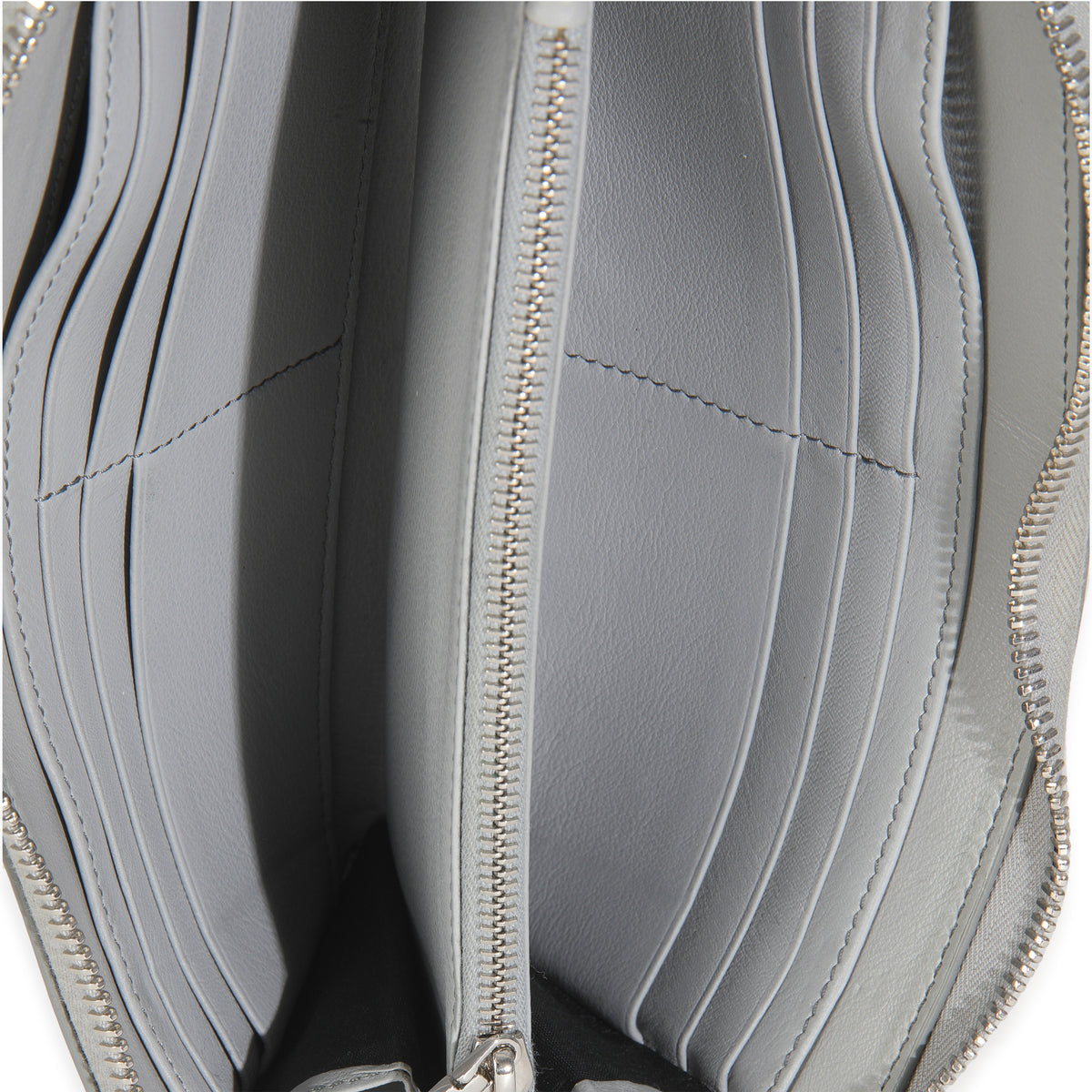 Dior Grey Oblique Galaxy Leather Long Zipped Wallet