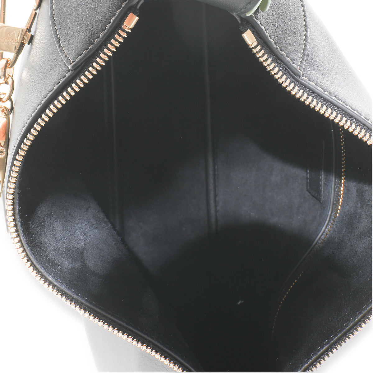 Black Calfskin Medium GG Emblem Shoulder Bag