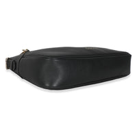 Black Calfskin Medium GG Emblem Shoulder Bag