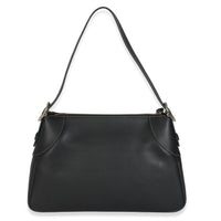 Black Calfskin Medium GG Emblem Shoulder Bag