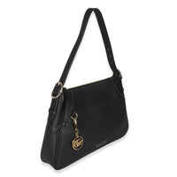Black Calfskin Medium GG Emblem Shoulder Bag