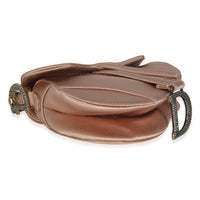 Pink Satin Crystal Mini Saddle Bag