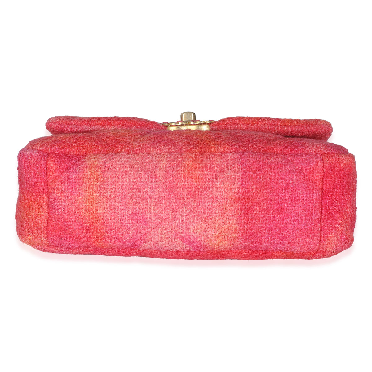 Chanel Coral Pink Tweed Quilted Medium  19 Flap Bag Handbag box