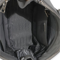 Grey Saffiano Lux Double Zip Tote
