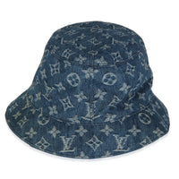 Blue Monogram Denim Essential Bucket Hat 60