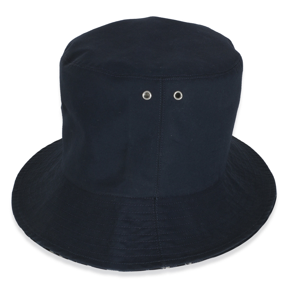 Navy Nylon Reversible Teddy Bucket Hat 57