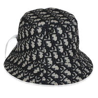 Navy Nylon Reversible Teddy Bucket Hat 57