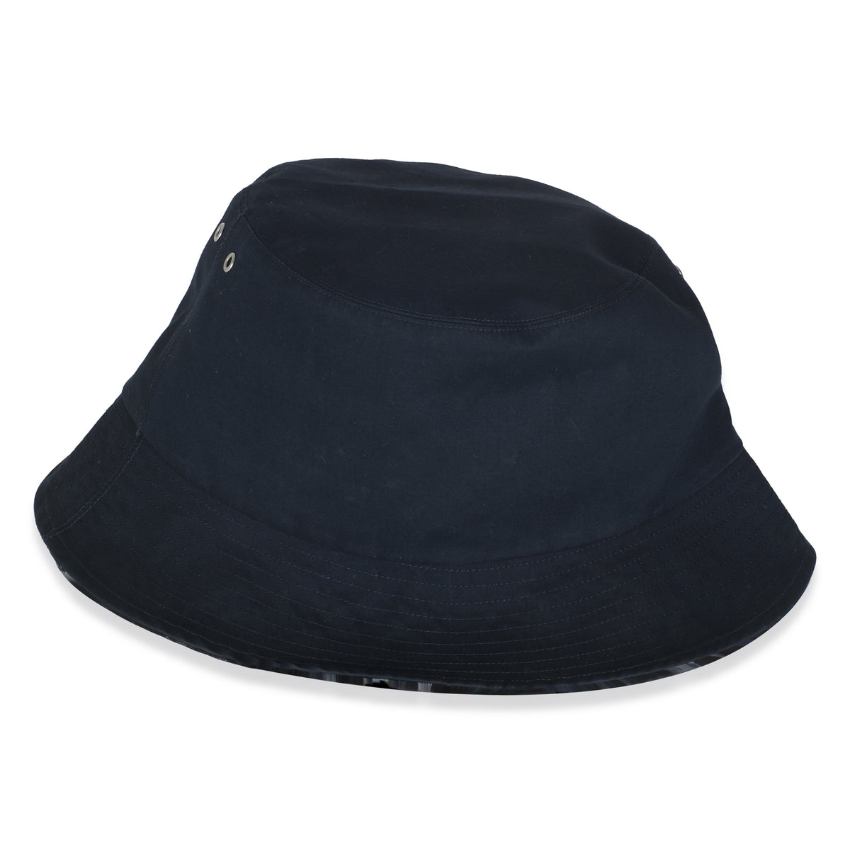 Navy Nylon Reversible Teddy Bucket Hat 57