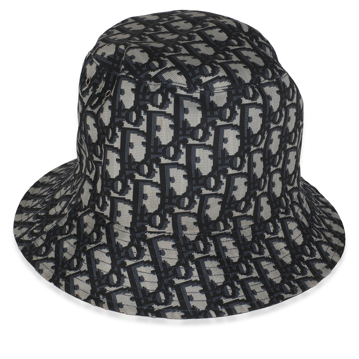 Navy Nylon Reversible Teddy Bucket Hat 57