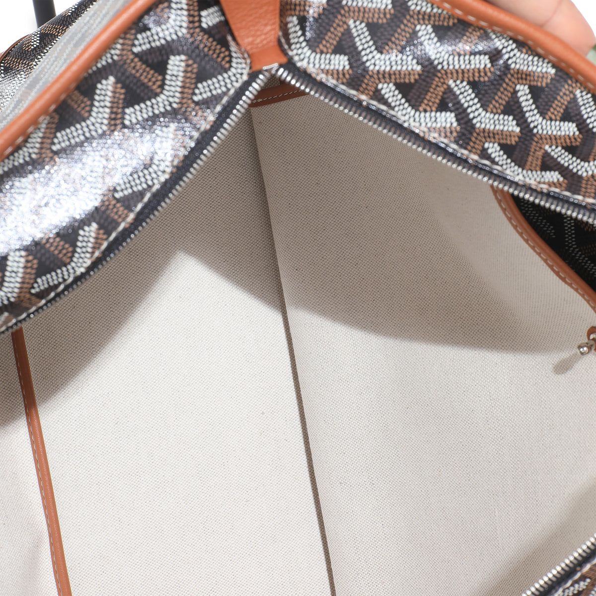 Gold Black Goyardine Canvas Artois PM