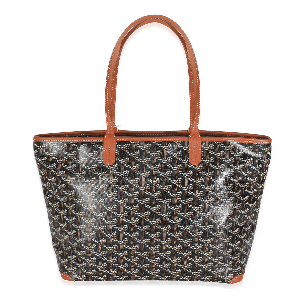 Gold Black Goyardine Canvas Artois PM