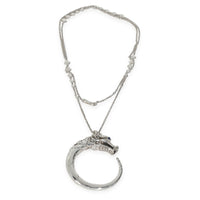 Sterling Silver Sapphire and Spinel Naga Dragon Pendant