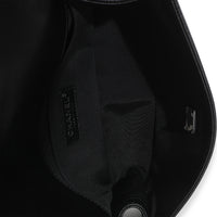 Black Quilted Caviar Medium Boy Handbag