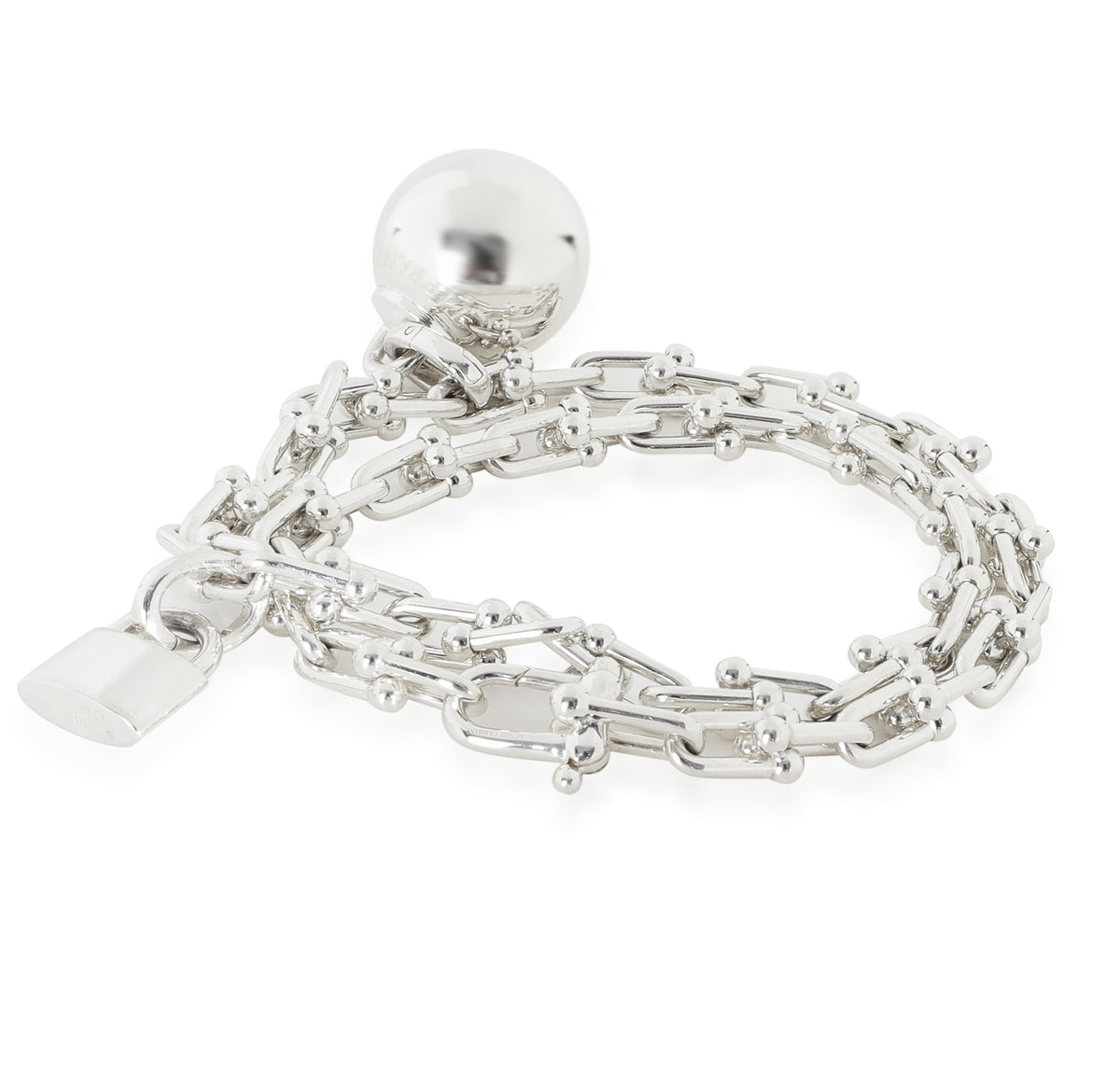 Sterling Silver  Small HardWear Wrap Bracelet