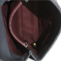 Grey Quilted Caviar Coco Top Handle Handbag