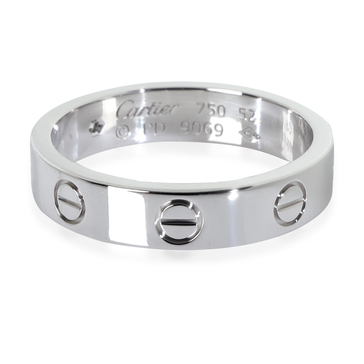 White Gold Diamond Small Model Love Ring