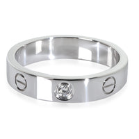 White Gold Diamond Small Model Love Ring