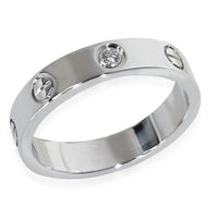 White Gold Diamond Small Model Love Ring