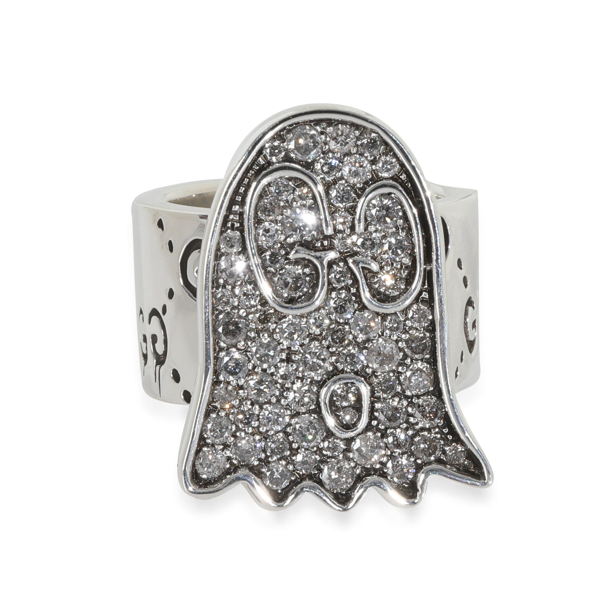 Sterling Silver Diamond Ghost Ring