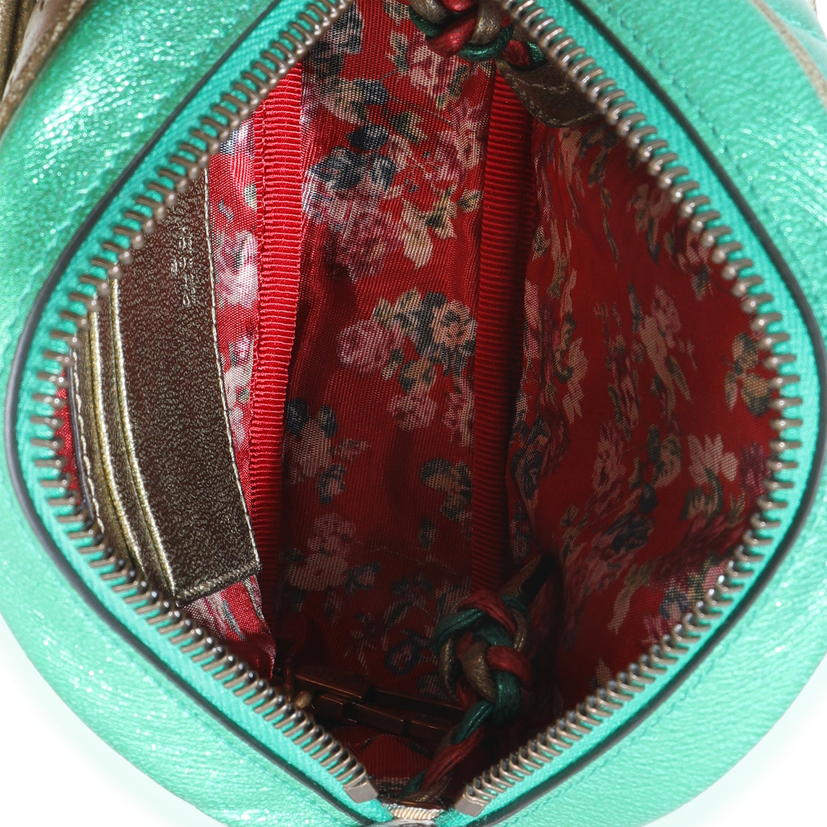 Multicolor Laminated Nappa Trapuntata Mini Zumi Dome Bag