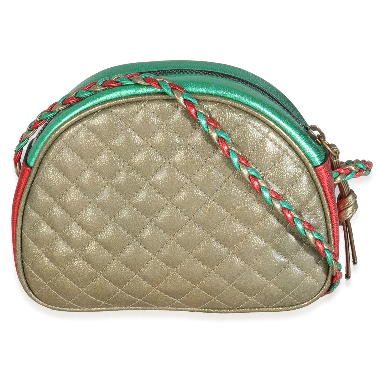 Multicolor Laminated Nappa Trapuntata Mini Zumi Dome Bag
