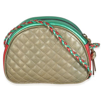Multicolor Laminated Nappa Trapuntata Mini Zumi Dome Bag