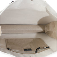 Beige Linen Rive Gauche Tote