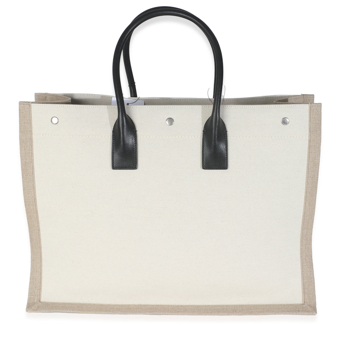 Beige Linen Rive Gauche Tote