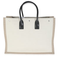 Beige Linen Rive Gauche Tote