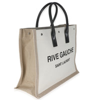 Beige Linen Rive Gauche Tote