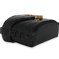 Black Patent Matelasse Monogram June Box Bag