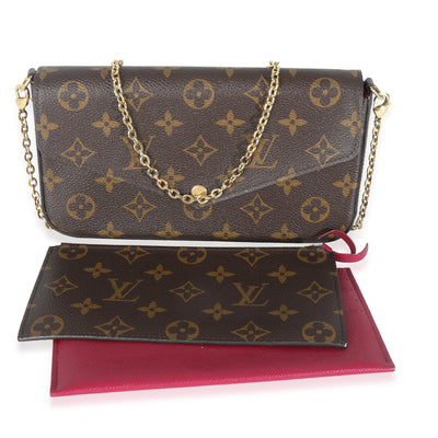 Fuchsia Monogram Canvas Felicie Pochette