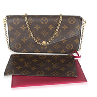 Fuchsia Monogram Canvas Felicie Pochette