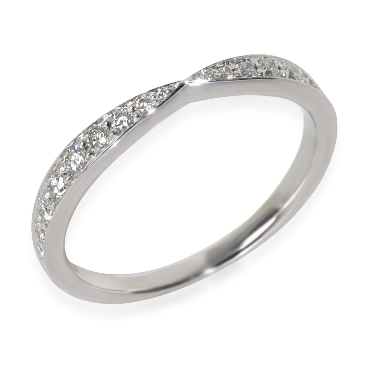 Tiffany & Co. Platinum Diamond Harmony Band pv