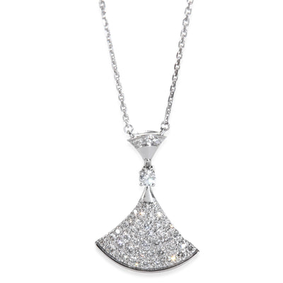 BVLGARI White Gold Diamond Diva's Dream Pendant fv
