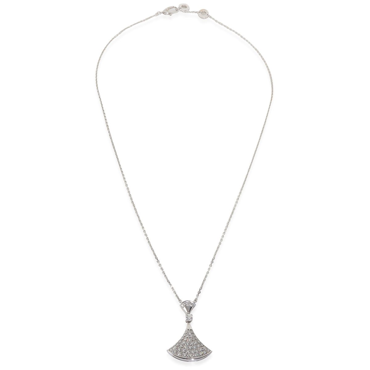 BVLGARI White Gold Diamond Diva's Dream Pendant pv
