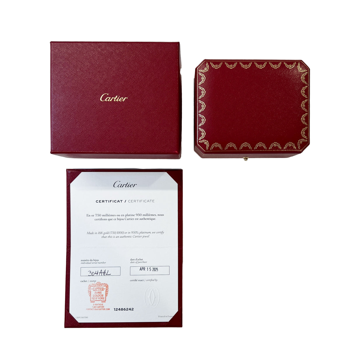 Yellow Gold  Large Model Love Hoop Earrings