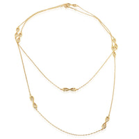Yellow Gold  Infinity Station Necklace