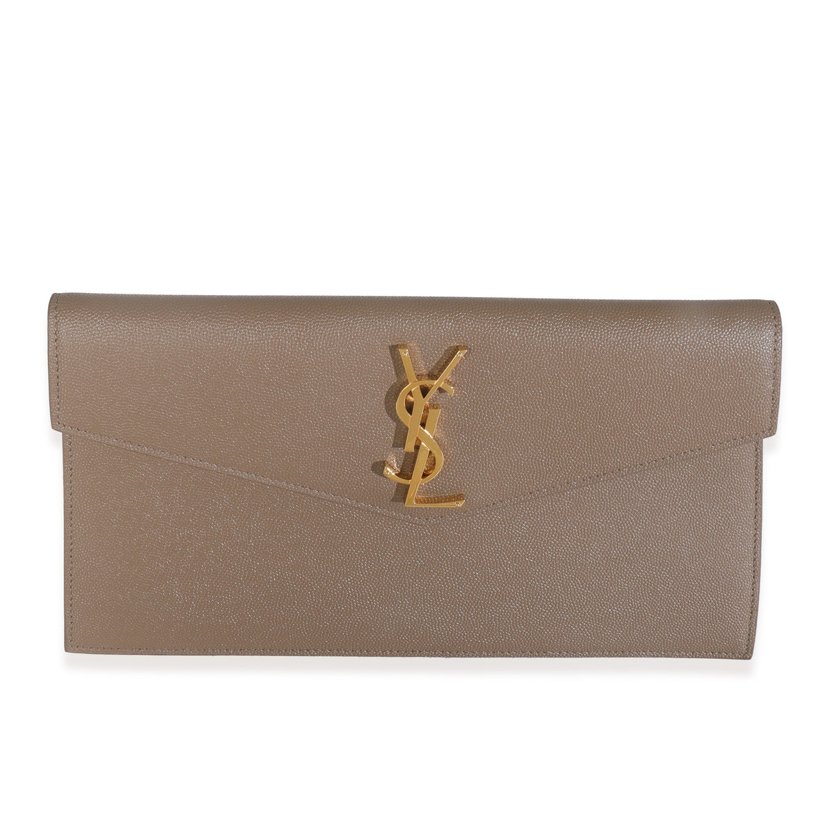 Dark Beige Grain De Poudre Uptown Pouch