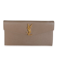 Dark Beige Grain De Poudre Uptown Pouch