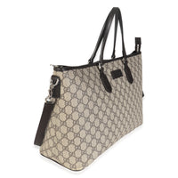 Beige GG Supreme Monogram Medium Zippered Tote