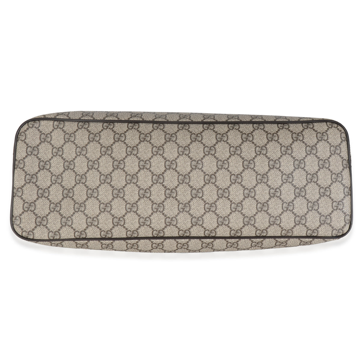 Beige GG Supreme Monogram Medium Zippered Tote