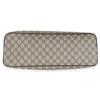 Beige GG Supreme Monogram Medium Zippered Tote