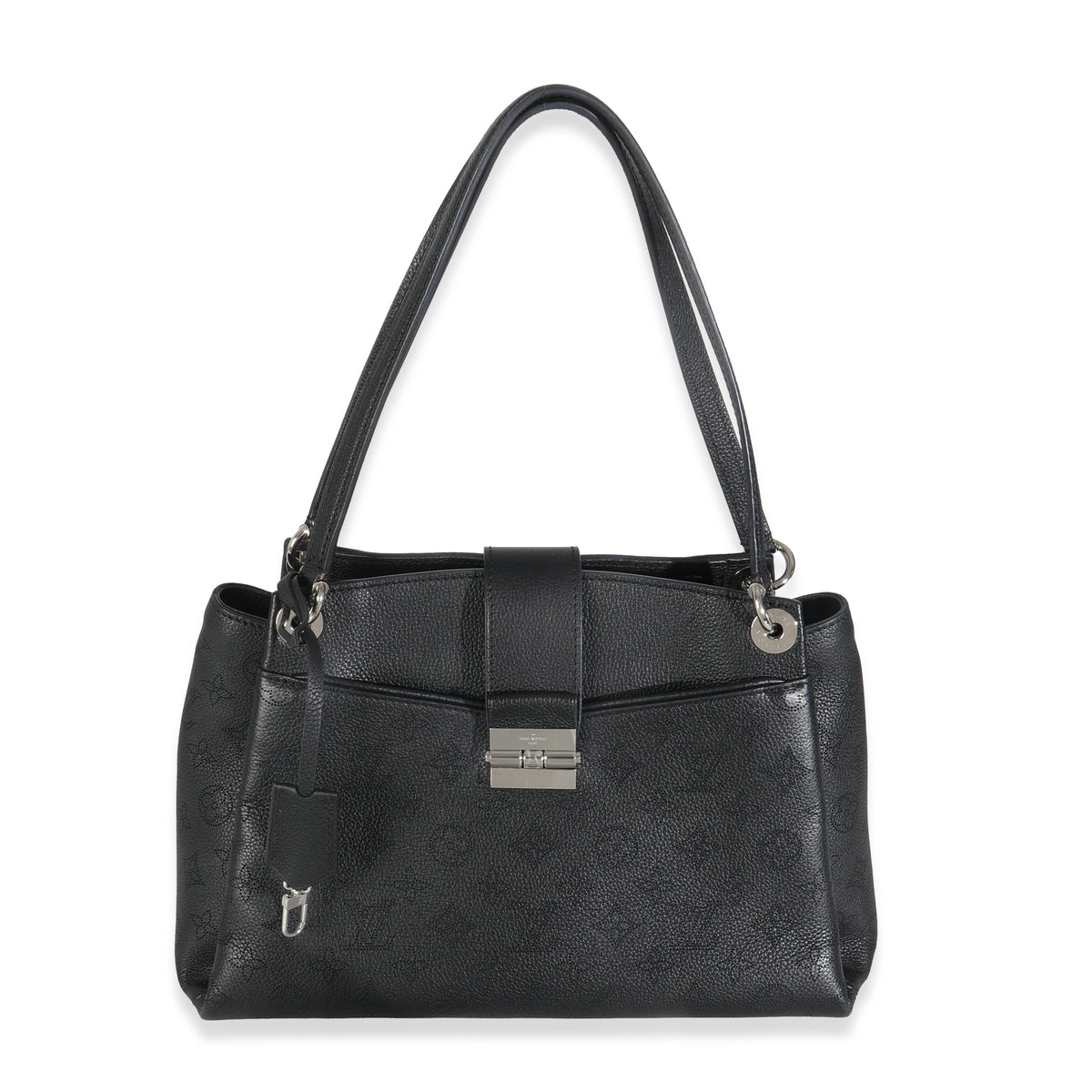 Louis Vuitton Black Monogram Mahina Sevres Bag Handbag fv