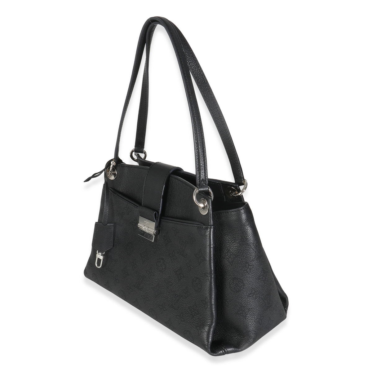 Louis Vuitton Black Monogram Mahina Sevres Bag Handbag sv