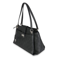 Louis Vuitton Black Monogram Mahina Sevres Bag Handbag sv