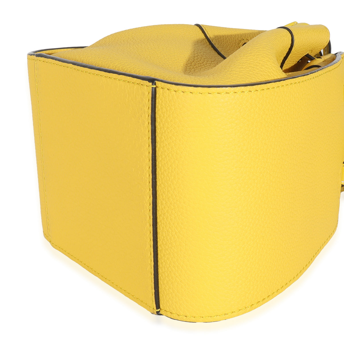 Yellow Grained Calfskin Mini Hammock