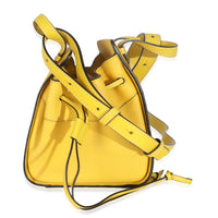 Yellow Grained Calfskin Mini Hammock